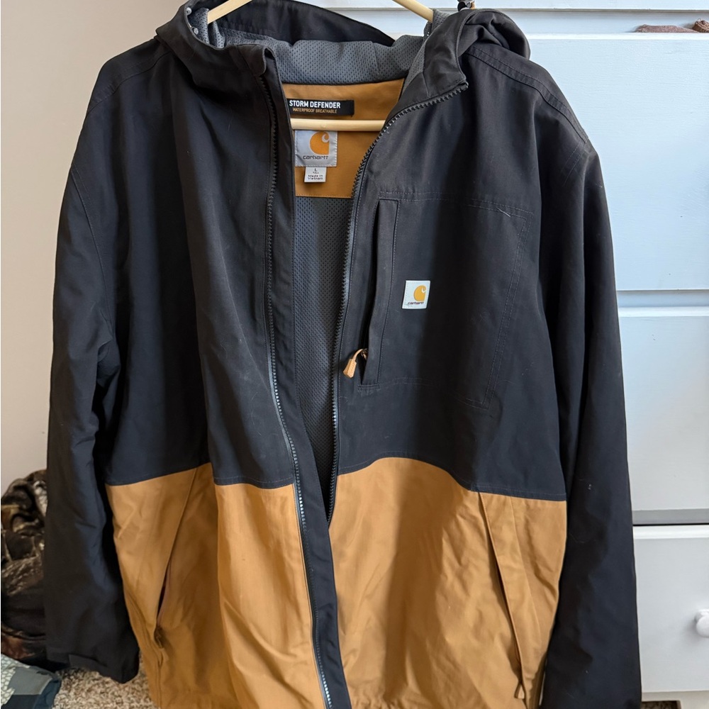 Carhartt Men's Two-Tone Hooded Raincoat